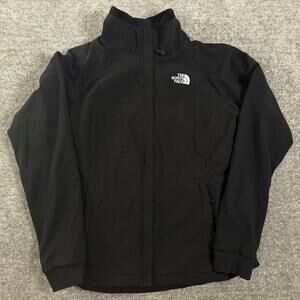 The North Face Black Windwall Waterproof Jacket Size Small Sherpa Lined